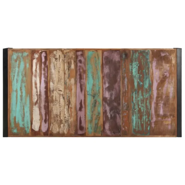 Coffee Table Multicolour Reclaimed Wood Large Durable - Image 13
