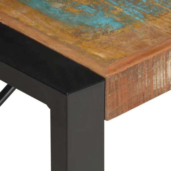 Coffee Table Multicolour Reclaimed Wood Large Durable - Image 14