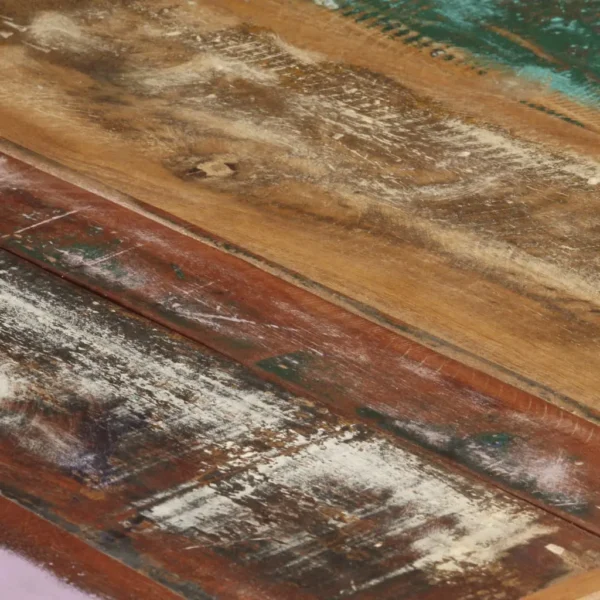 Coffee Table Multicolour Reclaimed Wood Large Durable - Image 16