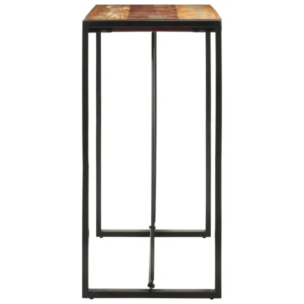 Bar Table Multicolor Solid reclaimed wood and iron Medium Durable - Image 4