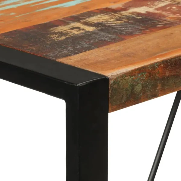 Bar Table Multicolor Solid reclaimed wood and iron Medium Durable - Image 5