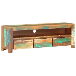 vidaXL TV Cabinet Multicolor Solid reclaimed wood Medium TV Cabinet