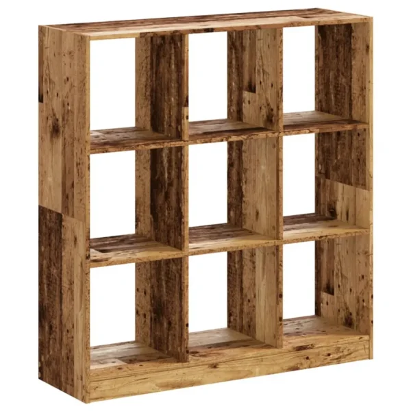 vidaXL Bookcase Old wood Engineered wood Compact Bookcase Rectangular - Image 2
