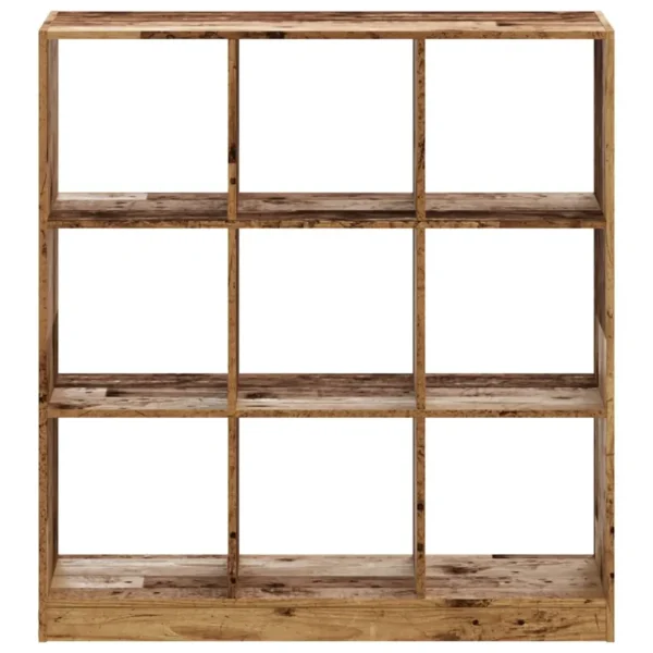 vidaXL Bookcase Old wood Engineered wood Compact Bookcase Rectangular - Image 4