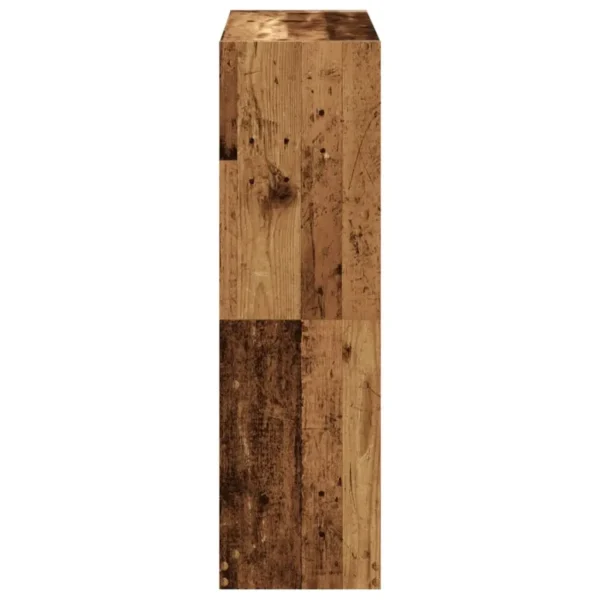 vidaXL Bookcase Old wood Engineered wood Compact Bookcase Rectangular - Image 5