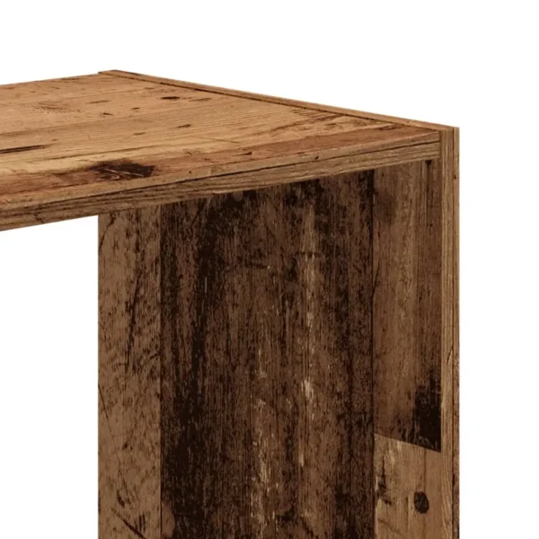 vidaXL Bookcase Old wood Engineered wood Compact Bookcase Rectangular - Image 7