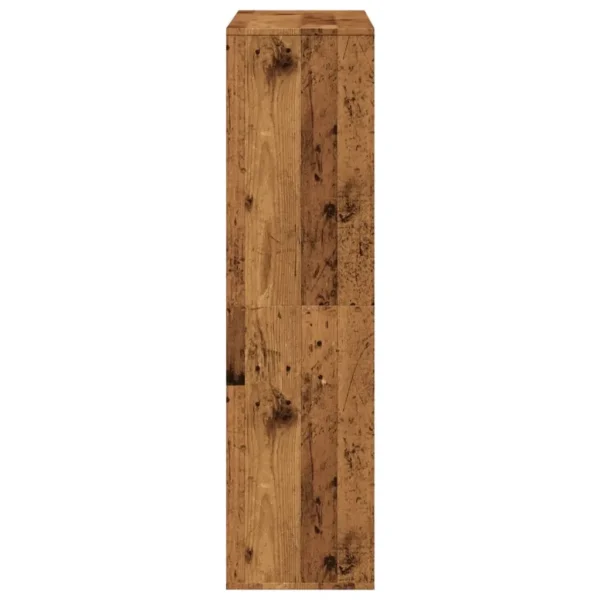 vidaXL Bookcase Old wood Engineered wood Medium Bookcase Rectangular - Image 5