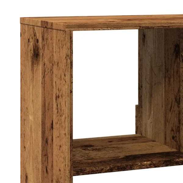 vidaXL Bookcase Old wood Engineered wood Medium Bookcase Rectangular - Image 7