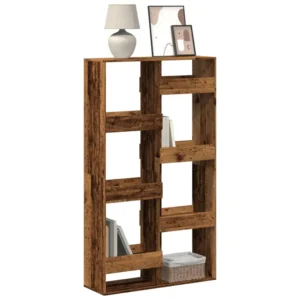 vidaXL Bookcase Old Wood Engineered Wood Bookcase Rectangular Modern