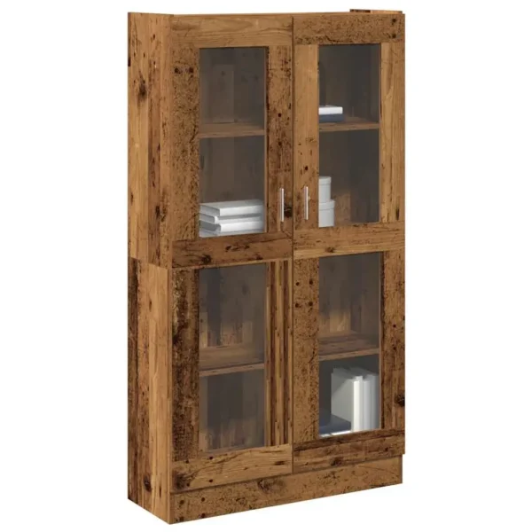 vidaXL Highboard Old wood Engineered wood Tall Sideboard Rectangular