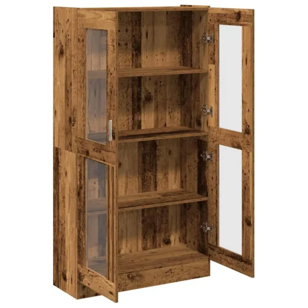 vidaXL Highboard Old wood Engineered wood Tall Sideboard Rectangular - Image 7