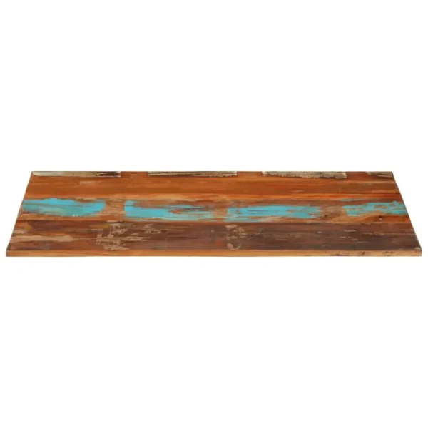 vidaXL Table Top Multicolor Solid reclaimed wood 23.6 x 39.4 in Durable - Image 2