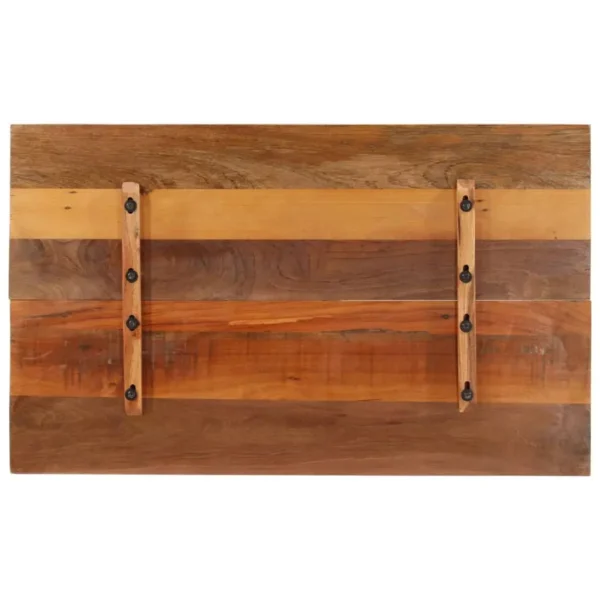 vidaXL Table Top Multicolor Solid reclaimed wood 23.6 x 39.4 in Durable - Image 3