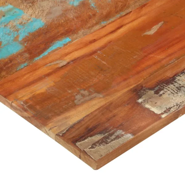 vidaXL Table Top Multicolor Solid reclaimed wood 23.6 x 39.4 in Durable - Image 4
