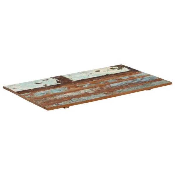 vidaXL Table Top Multicolor Solid reclaimed wood 23.6 x 39.4 in Durable - Image 8