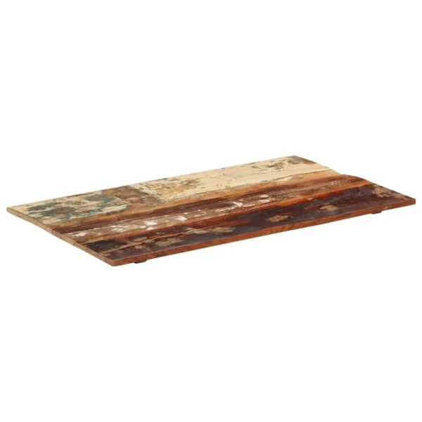 vidaXL Table Top Multicolor Solid reclaimed wood 23.6 x 39.4 in Durable - Image 9
