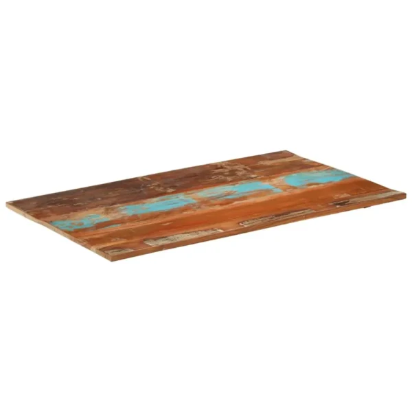 vidaXL Table Top Multicolor Solid reclaimed wood 23.6 x 39.4 in Durable - Image 10