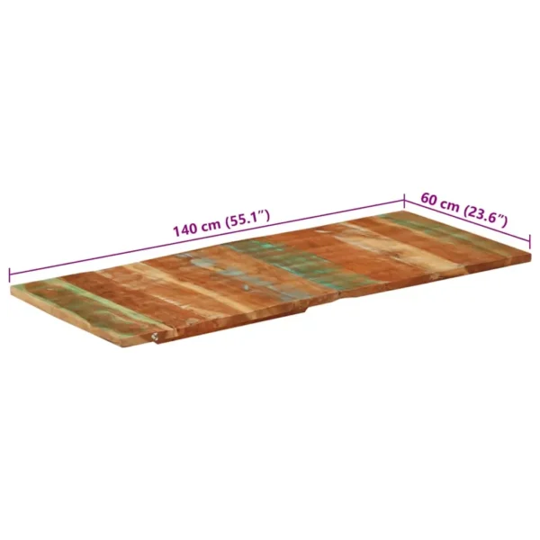  Table Top Multicolor Solid reclaimed wood Standard - Image 8
