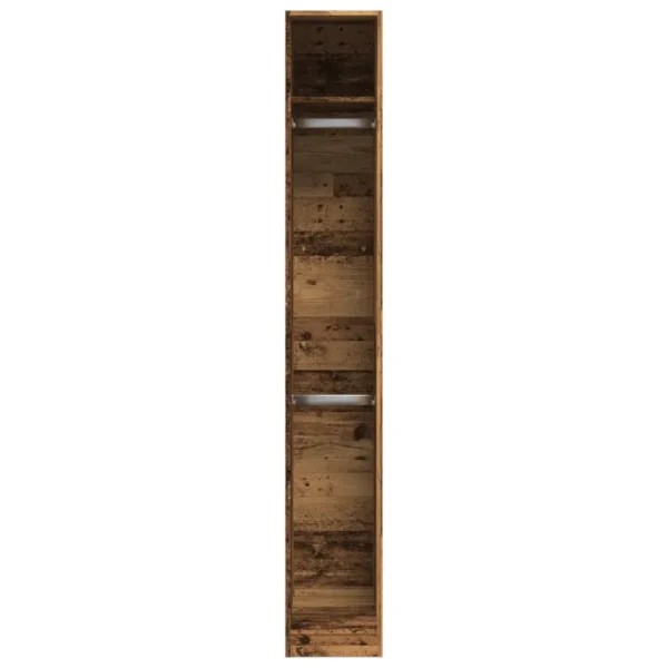 vidaXL Wardrobe Old wood Engineered wood Compact Wardrobe Rectangular - Image 4