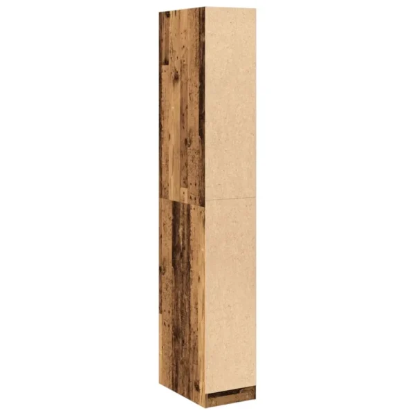 vidaXL Wardrobe Old wood Engineered wood Compact Wardrobe Rectangular - Image 6