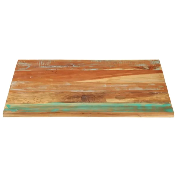 vidaXL Table Top Various wood tones Solid reclaimed wood 27.6 x 31.5 in - Image 2