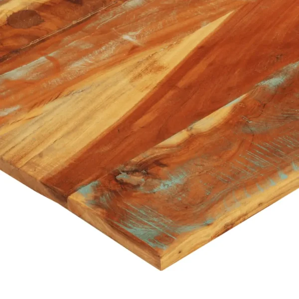 vidaXL Table Top Various wood tones Solid reclaimed wood 27.6 x 31.5 in - Image 4