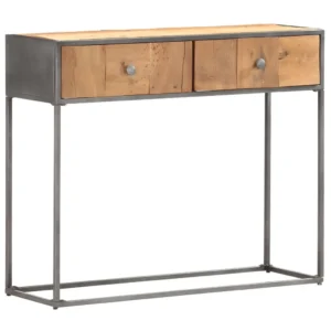  Console Table Brown Reclaimed Wood 35.4x11.8x29.5 in