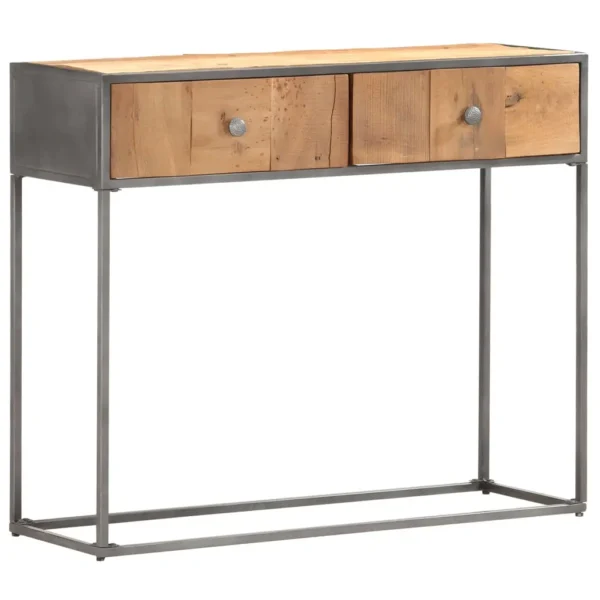  Console Table Brown Reclaimed Wood 35.4x11.8x29.5 in