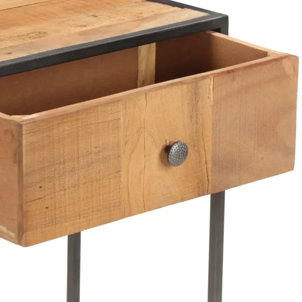  Console Table Brown Reclaimed Wood 35.4x11.8x29.5 in - Image 4