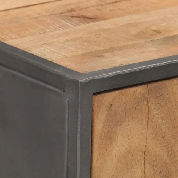  Console Table Brown Reclaimed Wood 35.4x11.8x29.5 in - Image 5
