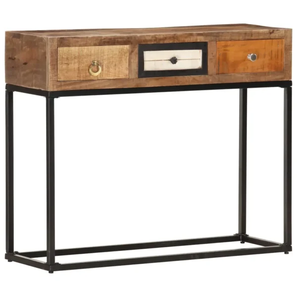  Console Table Mixed shades of reclaimed wood