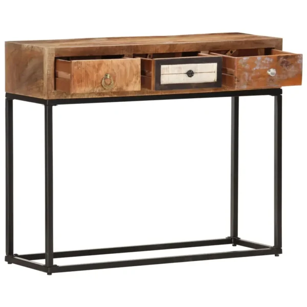  Console Table Mixed shades of reclaimed wood - Image 2