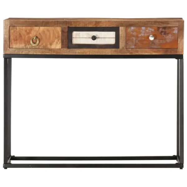  Console Table Mixed shades of reclaimed wood - Image 3