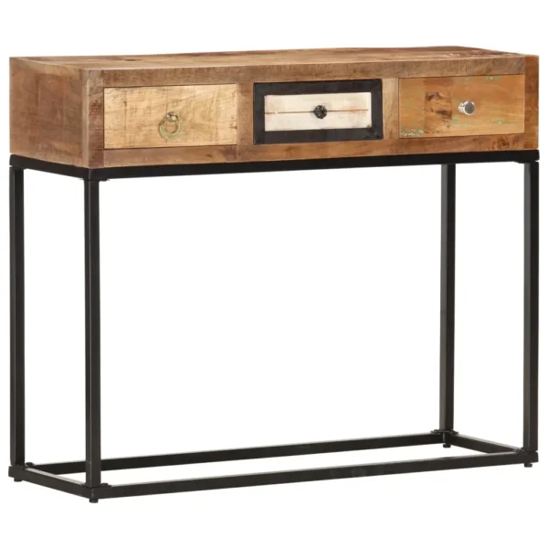  Console Table Mixed shades of reclaimed wood - Image 7