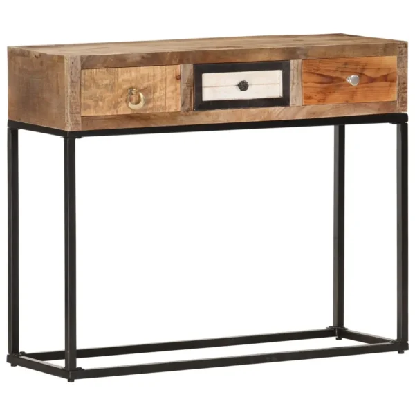  Console Table Mixed shades of reclaimed wood - Image 8