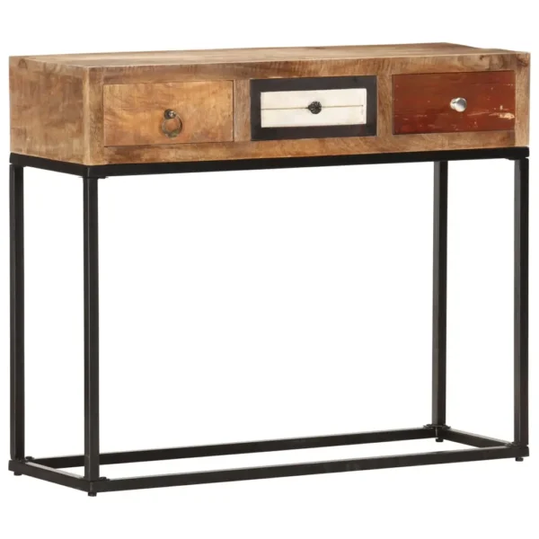  Console Table Mixed shades of reclaimed wood - Image 9