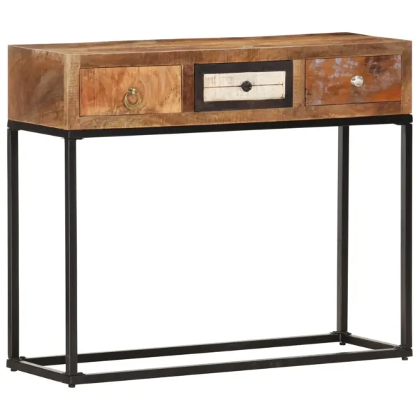  Console Table Mixed shades of reclaimed wood - Image 10