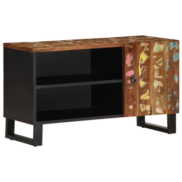 vidaXL TV Cabinet Mixed Color Finish Solid Reclaimed Wood Medium - Image 2