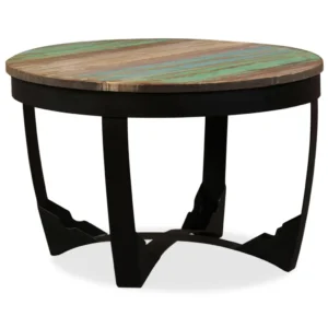Coffee Table Multicolor Solid reclaimed wood Low Industrial
