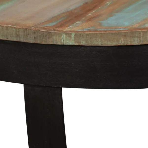 Coffee Table Multicolor Solid reclaimed wood Low Industrial - Image 9