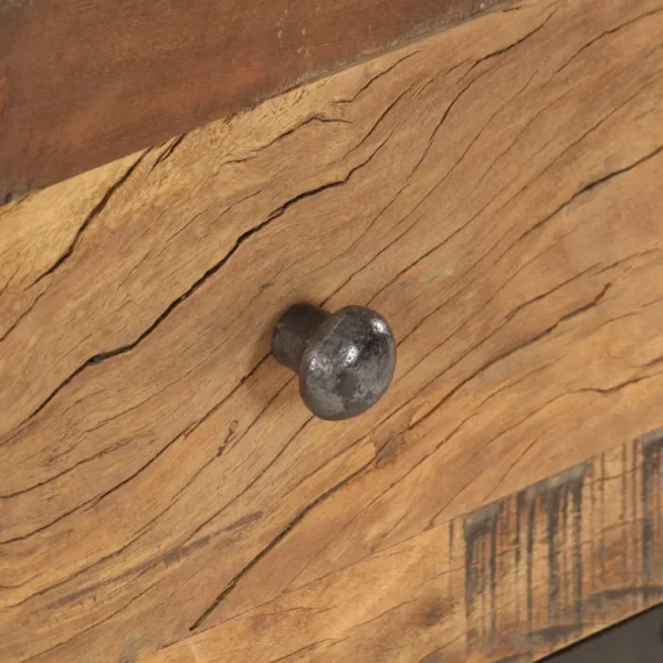  Coffee Table Black and brown Solid reclaimed wood, MDF - Image 4