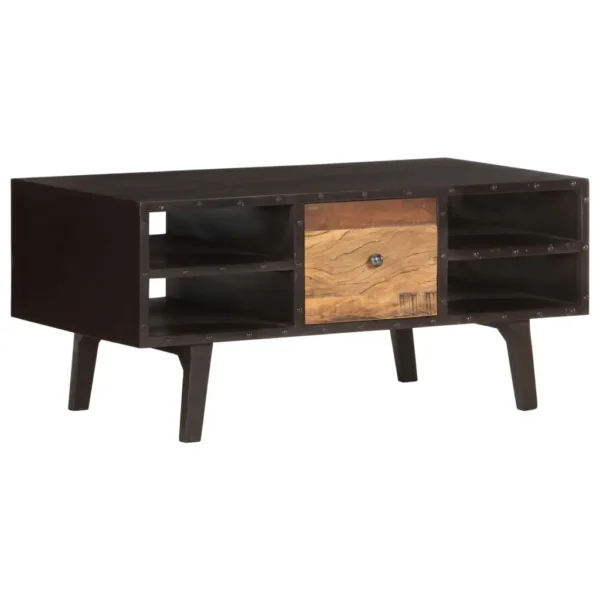  Coffee Table Black and brown Solid reclaimed wood, MDF - Image 10