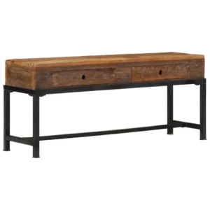 TV Cabinet Brown Solid reclaimed wood and iron TV Cabinet
