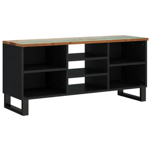  TV Cabinet Mixed Color Solid reclaimed wood, engineered wood, iron - Image 2