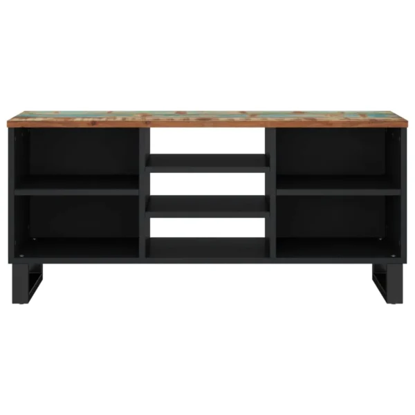  TV Cabinet Mixed Color Solid reclaimed wood, engineered wood, iron - Image 3