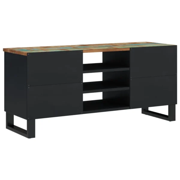  TV Cabinet Mixed Color Solid reclaimed wood, engineered wood, iron - Image 4