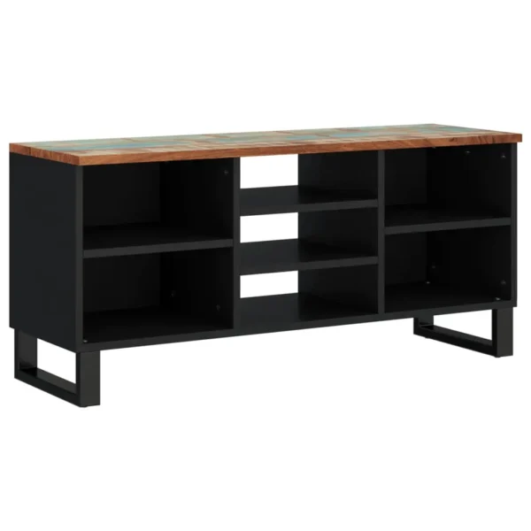  TV Cabinet Mixed Color Solid reclaimed wood, engineered wood, iron - Image 9