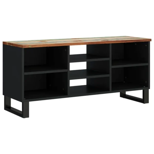  TV Cabinet Mixed Color Solid reclaimed wood, engineered wood, iron - Image 10