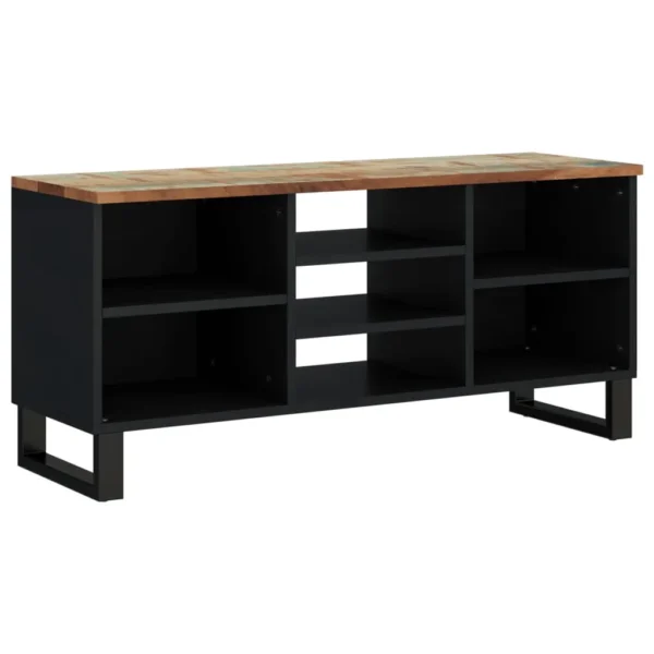  TV Cabinet Mixed Color Solid reclaimed wood, engineered wood, iron - Image 12