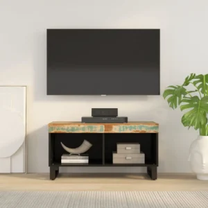 vidaXL TV Cabinet Varied Solid reclaimed wood, iron Medium TV Cabinet